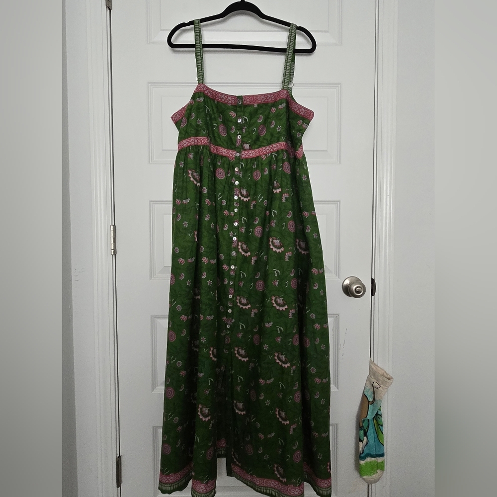 Green and Pink Floral Maxi Dress -Natural Life - Picture 2 of 8